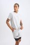 Breathable Quick Dry Slim Fit Tight Fit Crew Neck Printed Sportsman Short Sleeve T-Shirt V2887 - 7