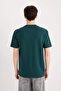 Regular Fit Crew Neck Printed Short Sleeve Heavy Fabric T-Shirt D5495Ax25Sp - 6
