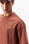 100% Cotton Boxy Fit Crew Neck Back Printed Short Sleeve T-Shirt D5159Ax25Sp - 4