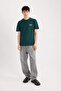 Regular Fit Crew Neck Printed Short Sleeve Heavy Fabric T-Shirt D5495Ax25Sp - 2