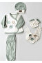 5-Piece Rabbit Teddy Bear with Ears Hospital Release - Mint