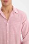 Modern Fit Polo Neck Striped Long Sleeve Shirt E5046Ax25Sm - 5