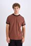 100% Cotton Regular Fit Crew Neck Short-Sleeve Piqué T-Shirt C2563AX25SP - 3