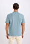 Regular Fit Crew Neck Short Sleeve Heavy Fabric T-Shirt D8923Ax25Sp - 6