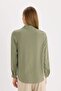 Regular Fit Basic Solid Long Sleeve Black Shirt Z6472Az25Sp - 6