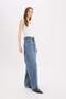 Baggy Fit High Waist Straight Leg Long Jean Trousers D7963Ax25Sp - 2