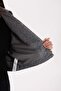 Waterproof Regular Fit Polo Neck Zipper Pocket Short Cashmere Jacket C0935Ax25Sp - 6