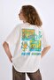 Keith Haring Oversize Wide Fit Crew Neck Back Print Short Sleeve T-Shirt D9153Ax25Sm