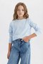 Slim Fit Narrow Cut Crew Neck Printed Ribbed Camisole Long Sleeve School T-Shirt Girls D8565A82 - 4