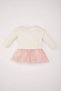 Barbie Long Sleeve Tulle Dress Girl Doll D9584A525Sp - 3
