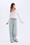 Coool Fitted Basic Solid Button Long Sleeve Crop White Shirt A0012Ax25Sp - 2
