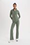 بنطلون رياضي DeFactoFit Flare Fit ذو أرجل واسعة وطول قياسي وقصة مستقيمة B3988AX25SP