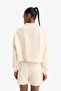 Oversized Wide Fit Polo Neck Printed Sportsman Sweatshirt D7133Ax25Sp - 5