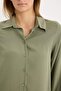 Regular Fit Basic Solid Long Sleeve Black Shirt Z6472Az25Sp - 5