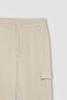بنطال رياضي Jogger ذو قصة عادية، جيب كارجو مسطح أساسي، ساق مطاطية D5252AX25SP - 8
