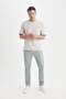Straight Leg Chino Canvas Trousers D7349Ax25Sp - 2