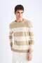Standard Fit Crew Neck Knitwear Sweater D1968Ax24Au - 4