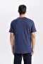 100% Cotton Regular Fit Crew Neck Short Sleeve T-Shirt D4798Ax24Au - 5