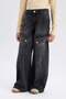 100% Cotton Wide Leg Cargo Wide Leg Pants for Girls D9693A825Sp - 5