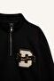 Regular Fit Stand Collar Zip Printed Sweatshirt A4469Ax24Au - 8