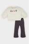Baby Girl 2-Piece Set Printed Sweatshirt Flared Bottom D7261A524Wn