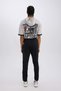 Defactofit Sportsman Jogger Sweatpants Slim Fit Slim Fit Standard Leg Skuba Diver Fabric Waistline Rubber - 5