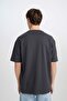 Boxy Fit Crew Neck Printed Short Sleeve Heavy Fabric T-Shirt D5494Ax25Sp - 6