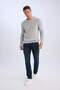 Standard Fit Crew Neck Textured Knitwear Sweater E0811Axns - 4