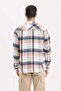 Regular Fit Polo Collar Check Flannel Long Sleeve Shirt D5835Ax24Au - 6
