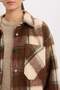 Oversize Wide Fit Checkered Flannel Long Sleeve Shirt E0572Ax24Wn - 5