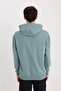 Boxy Fit Hooded Printed Sweatshirt E3207Ax24Wn - 6