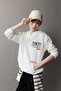 Oversize Wide Fit Hooded Back Printed Sweatshirt for Boys D8495A825Sp - 4
