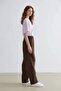 Carrot Fit Pensli Trousers High Waist Pockets Short Leg E0234Ax24Au - 5