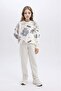 Carrot Fit Carrot Cut Elastic Waist Sweatpants for Girls D3203A824Wn