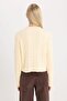 Regular Fit Crew Neck Hair Knit Patterned Button Closure Knitwear Cardigan C9044Ax24Wn - 5