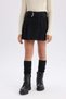100% Cotton Belted Jean Shorts Skirt for Girls D7680A825Sp - 5