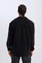 Relax Fit Polar Long Sleeve Black Shirt A4782Ax24Wn - 6