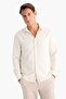 Regular Fit Polo Neck Cotton Long Sleeve Shirt D6100Ax25Sp - 3
