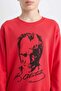 Ataturk Printed Sweatshirt for Boys D8202A824Wn - 8