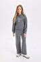Hooded Printed Thessaloniki Fabric Sweatshirt for Girls D4294A824Wn - 2