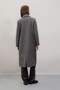 Regular Fit Double Breasted Collar Button Pocket Long Cashmere Coat A0908Ax24Wn - 4