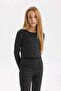 Girl's 2-Piece Set Shiny Fabric Long Sleeve Top Spanish Leg Bottom D5475A824Wn - 3