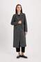 Regular Fit Double Breasted Collar Button Pocket Long Cashmere Coat A0908Ax24Wn - 6