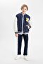 School Waterproof College Collar Bomber Coat for Boys C5984A824Au - 4