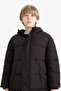 Water Repellent Hooded Zippered Snap Closure Pocketed Parka Boys C8782A824Wn - 4