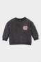 Crew Neck Printed Washed Faded Effect Sweatshirt for Baby Boy D4493A524Au