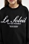 Oversize Wide Fit Crew Neck Printed Sweatshirt for Girls D4381A824Wn - 5