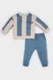 Baby Boy 2-Piece Set Striped Sweatshirt Elastic Waist Sweatpants D7651A524Wn