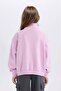 Relax Fit Half Zipper Printed Sweatshirt Girl Child D0620A824Au - 6