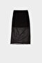 Pencil Normal Waist Draped Lined Tulle Midi Skirt D8744Ax24Au - 7